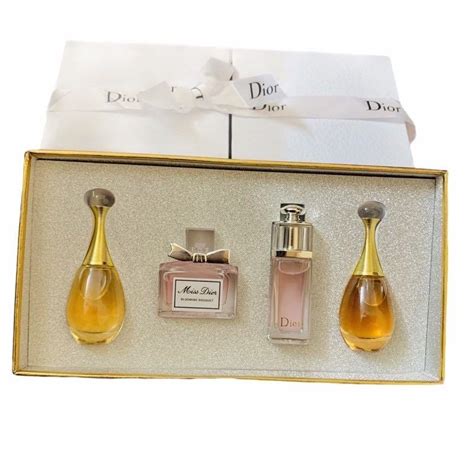 mini dior gift set|christian Dior mini perfume set.